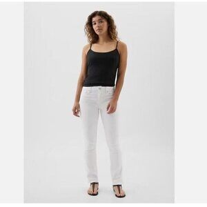 GAP Mid Rise 90's Classic Straight Bright White Y2k Jeans Size 0/25 MSRP $80